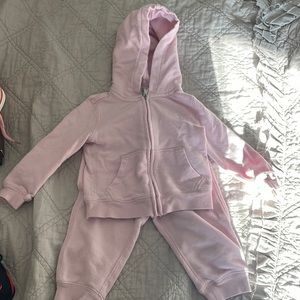 Light pink toddler Ralph Lauren polo sweatsuit